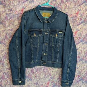Calvin Klein Women's Classic Denim Jean Jacket Size XL With Measurements NWT